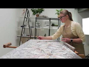 Modernit akryylimaalaukset rakenteella "Kukkien Paratiisi"