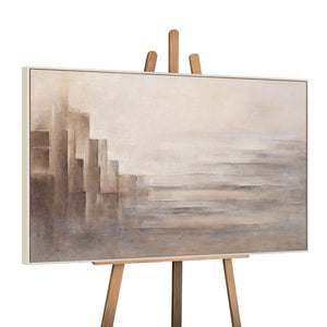 Käsinmaalattu maalaus "Illuusion rajat" – Moderni seinätaide kankaalle