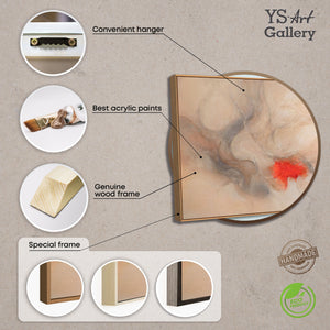 Abstraktes Wandbild als stilvoller Akzent in einem modernen Wohnraum