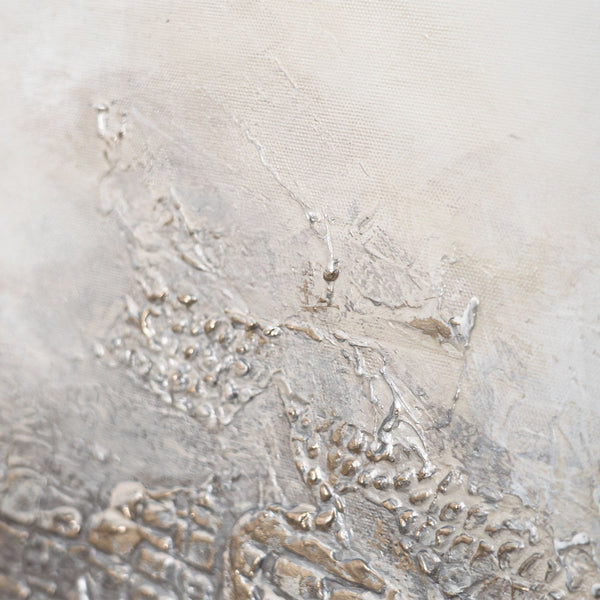 Käsinmaalattu taulu „Sumuinen Kaukaisuus“ – Moderni abstrakti taide kankaalla