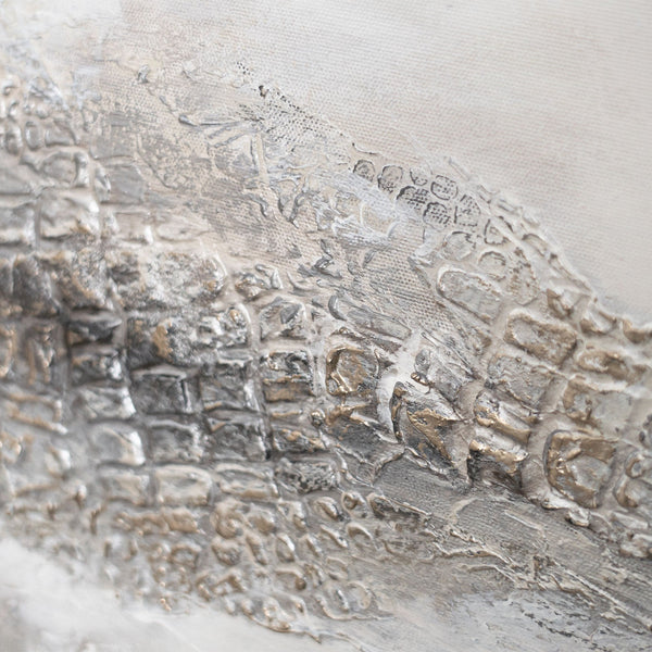 Käsinmaalattu taulu „Sumuinen Kaukaisuus“ – Moderni abstrakti taide kankaalla