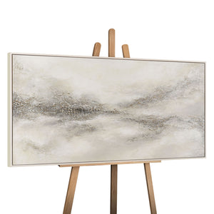 Käsinmaalattu taulu „Sumuinen Kaukaisuus“ – Moderni abstrakti taide kankaalla