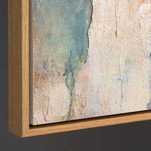 Material und Eigenschaften eines strukturierten Leinwandbildes