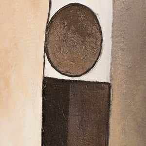 Abstraktes Leinwandbild „Stadt der Figuren“ – Moderne Bilder Wohnzimmer