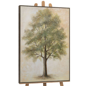 Käsinmaalattu akryylimaalaus „Mietiskelyn Puu” – Taide puun motiivilla