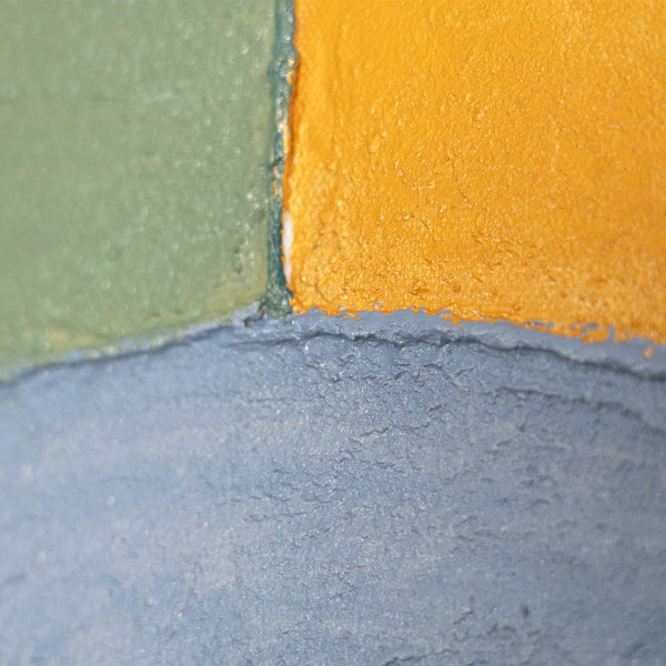 Detailaufnahme der Textur eines modernen abstrakten Wandbildes