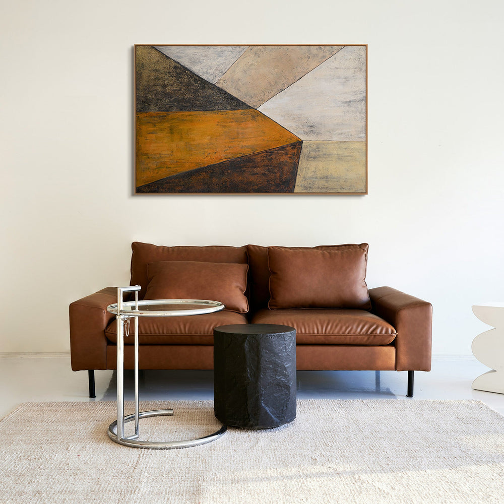 Moderneja olohuoneen kuvia osana "Lentokoneiden kohtaaminen" -sarjaa