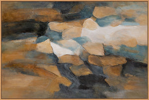 Modernit kehystetyt kuvat lämpimällä tekstuurilla "Illan paletti"