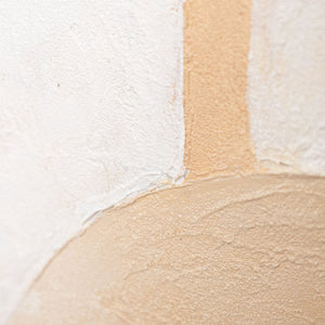 Zeitgenössische abstrakte Wandkunst mit Struktur, minimalistisches Design