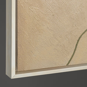 Moderneja canvas-tauluja orgaanisilla viivoilla "Sandweg"-kehyksissä