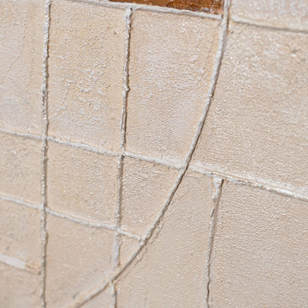 Abstrakteja maalauksia, joissa on rakennetta ja geometriaa "Viivat ja ympyrät" -kehyksessä