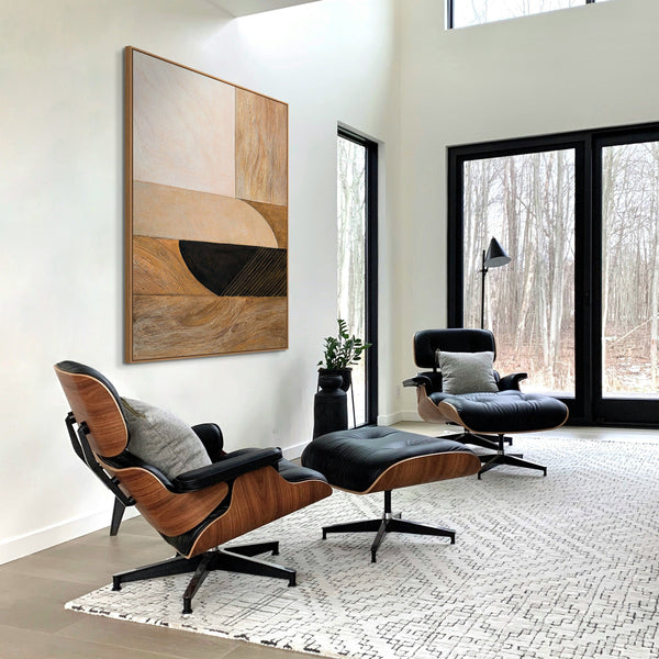 Moderne Acrylbilder mit Struktur und Naturtönen im Rahmen „Natürliche Ornamente“