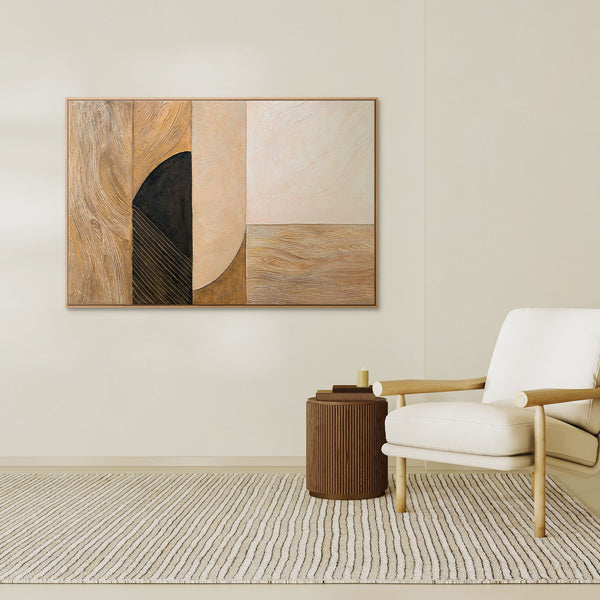 Abstraktes Wandbild in modernem Stil mit feiner Struktur