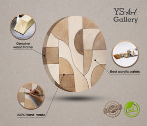 Abstraktes Gemälde im zeitgenössischen Interior Design