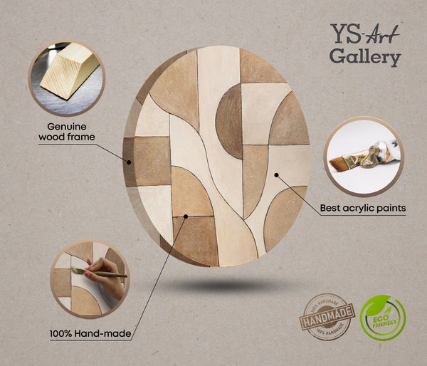 Abstraktes Gemälde im zeitgenössischen Interior Design