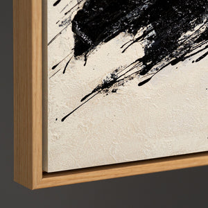 Abstrakti maalaus modernilla akryylityylillä, "Siveltimenvedon voima"