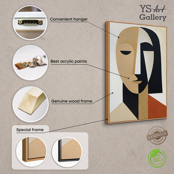 Abstraktes Gemälde im zeitgenössischen Interior Design