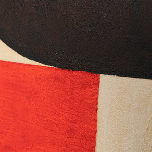 Abstrakti maalaus kehyksessä, geometrinen seinätaide "Kontrastit"