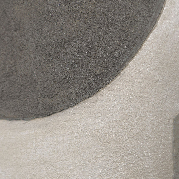 Geometrische Wandkunst „Stille der Geometrie“ – Minimalistische Acrylmalerei handgemalt