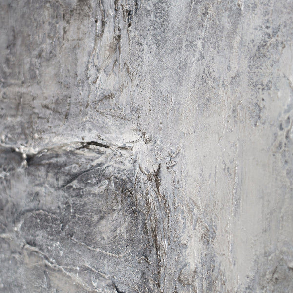 Käsinmaalatut kuvat kehyksissä, teksturoitu abstrakti taide "Kiven muisto"