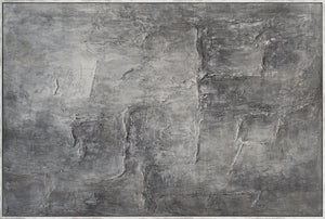 Käsinmaalatut kuvat kehyksissä, teksturoitu abstrakti taide "Kiven muisto"