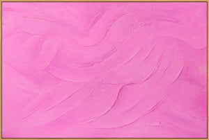 Strukturoitu kankaalle maalattu maalaus kehyksessä, rauhallinen taideteos "Sokerihuntu"