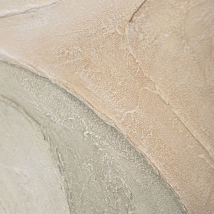 Akryylimaalaus tekstuurilla kehyksessä "Sateen jäljet"