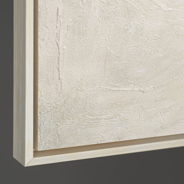 Akryylimaalaus tekstuurilla kehyksessä "Sateen jäljet"