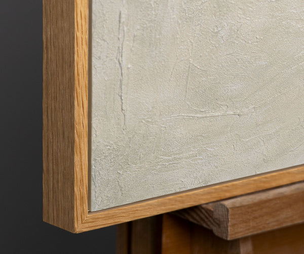 Exklusives abstraktes Hochzeitsbild – Handgefertigtes Unikat auf Naturholzrahmen