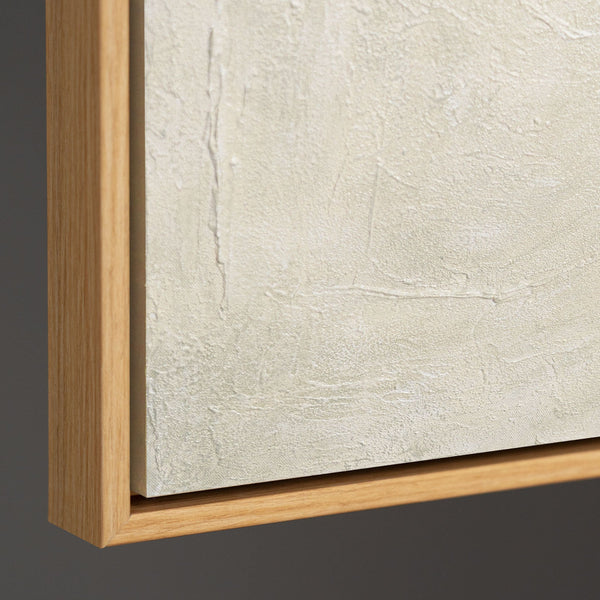 Akryylimaalaus tekstuurilla kehyksessä "Sateen jäljet"