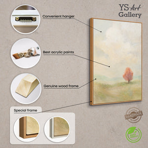 Handgemalattu taulu „Olemisen keveys” – moderni meriaiheinen akryylimaalaus