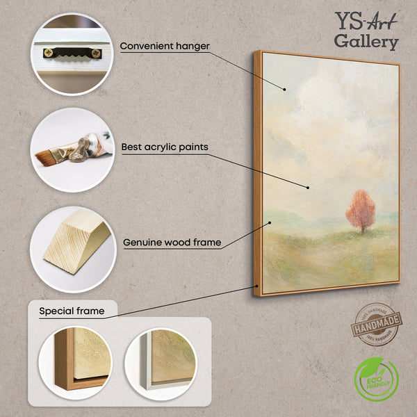 Handgemalattu taulu „Olemisen keveys” – moderni meriaiheinen akryylimaalaus