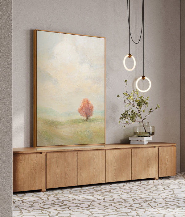 Handgemalattu taulu „Olemisen keveys” – moderni meriaiheinen akryylimaalaus