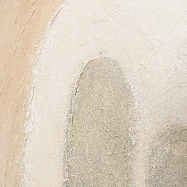 Käsinmaalattu taulu „Vihreä Korostus” – minimalistinen akryylimaalaus kankaalle