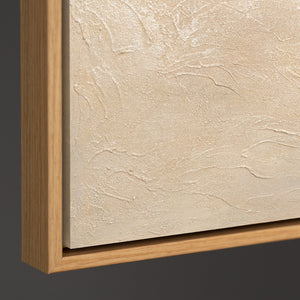 Käsinmaalattu taulu „Vihreä Korostus” – minimalistinen akryylimaalaus kankaalle