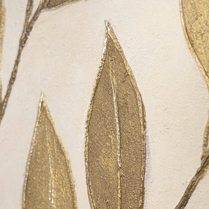 Käsinmaalattu taulu „Lehtien kuiskaukset” – Luonnonmaalaus kankaalle