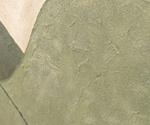 Abstrakti maalaus rakenteella beige, vihreä ja kulta – Moderni akryylitaulu canvas taulut
