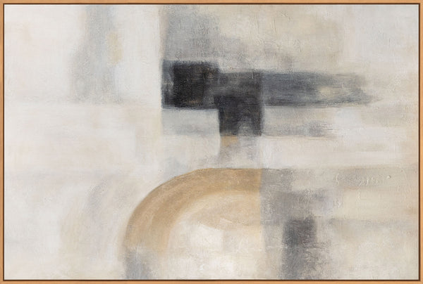 Minimalistisches abstraktes Gemälde mit strukturierter Oberfläche