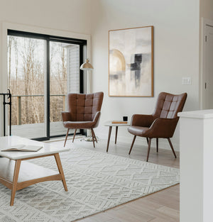 Käsinmaalattu seinätaide “Aavemainen valo” – Rakenteinen moderni maalaus kehyksillä