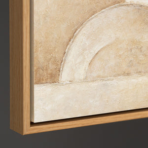 Modernes abstraktes Gemälde für stilvolle Innenräume in neutralen Farben