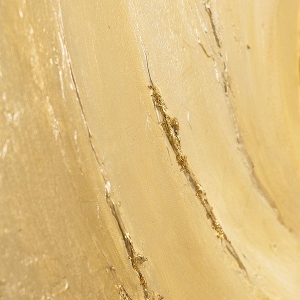 Abstraktes Wandbild mit harmonischen Formen und natürlicher Farbwirkung