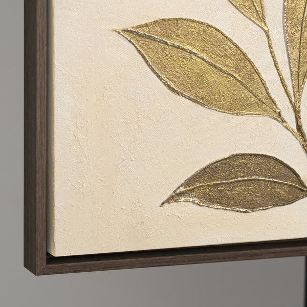 Käsinmaalattu taulu „Lehtien kuiskaukset” – Luonnonmaalaus kankaalle