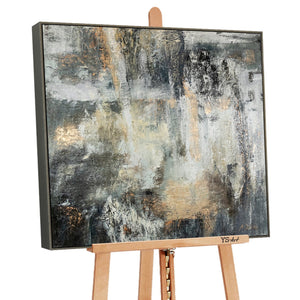 Abstract Handgemalt Gemälde mit Rahmen für Wanddekoration "Schwerelosigkeit"