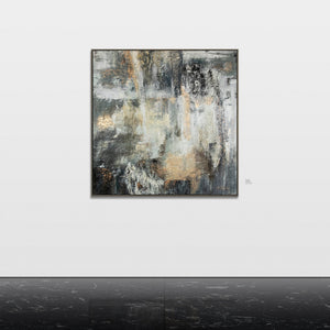 Abstract Handgemalt Gemälde mit Rahmen für Wanddekoration "Schwerelosigkeit"