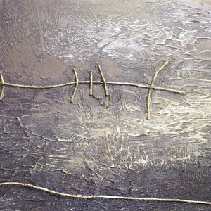 Abstract Acryl Gemälde Handgemalt mit Rahmen "Täuschung"