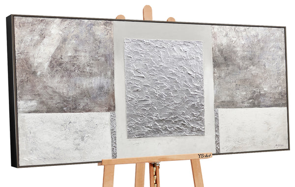 Modernes Acrylgemälde handgemalt mit Rahmen "Perfekte Stabilität"