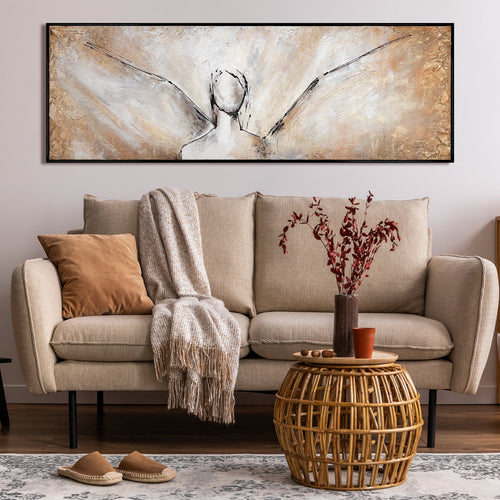 Modernes Acrylbild auf Leinwand handgemalt mit Rahmen "Schönheit"
