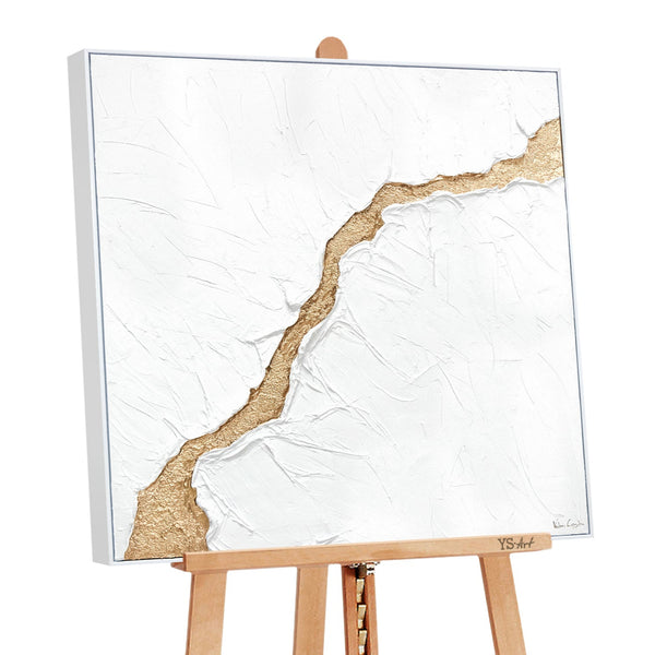 Gemälde handgemalt original mit Rahmen „Die Flut“ Leinwand malerei Deko Wand Wohnzimmer