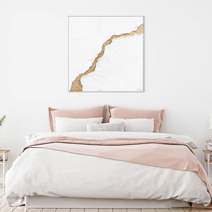 Gemälde handgemalt original mit Rahmen „Die Flut“ Leinwand malerei Deko Wand Wohnzimmer