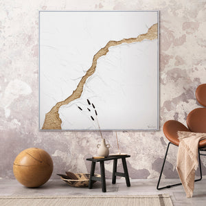 Gemälde handgemalt original mit Rahmen „Die Flut“ Leinwand malerei Deko Wand Wohnzimmer